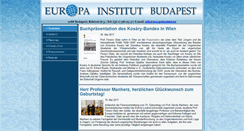 Desktop Screenshot of europainstitut.hu