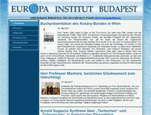 Tablet Screenshot of europainstitut.hu